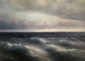 Black Sea (A Storm Begins to Unfold on the Black Sea) by Ivan Konstantinovich Aivazovsky